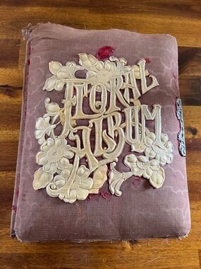 Antique Victorian Photo Cabinet Card Album EMPTY Needs TLC **READ**